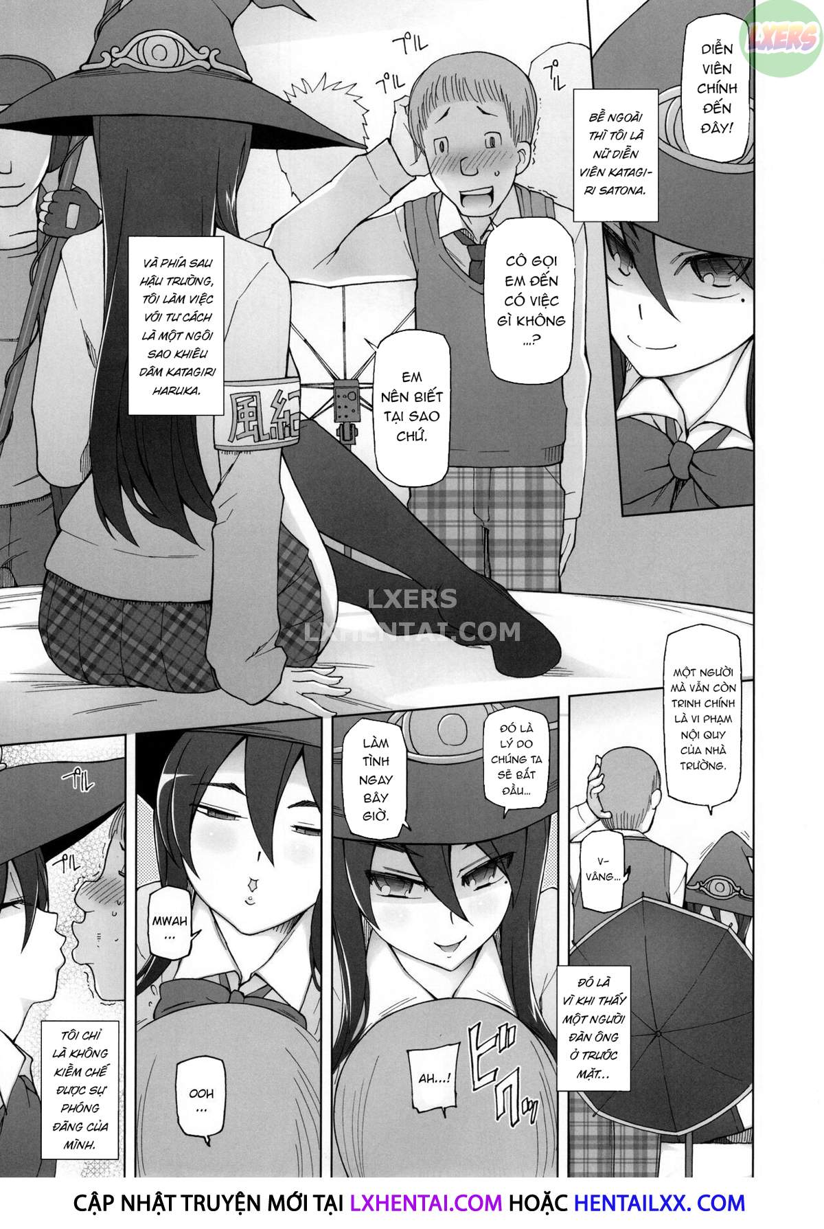 Đọc truyện hentai Kanojo Wa Chou Yuumei Geinoujin... Soshite Boku Ni Naisho De AV Joyuu Satomi-Satona Gojitsudan Chap 3