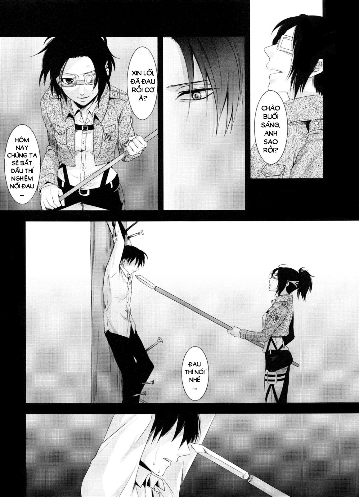 Đọc truyện hentai Kiss me once again (Shingeki no Kyojin) Chap 3