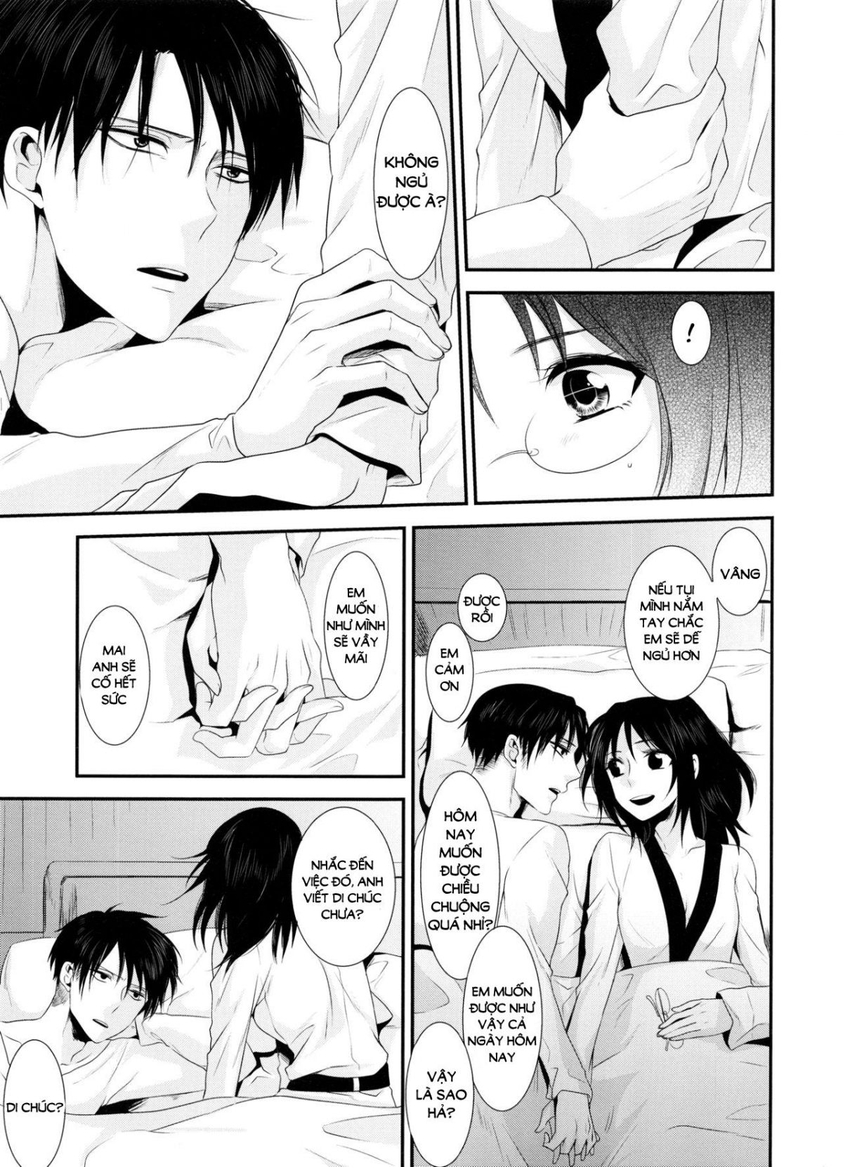 Đọc truyện hentai Kiss me once again (Shingeki no Kyojin) Chap 3