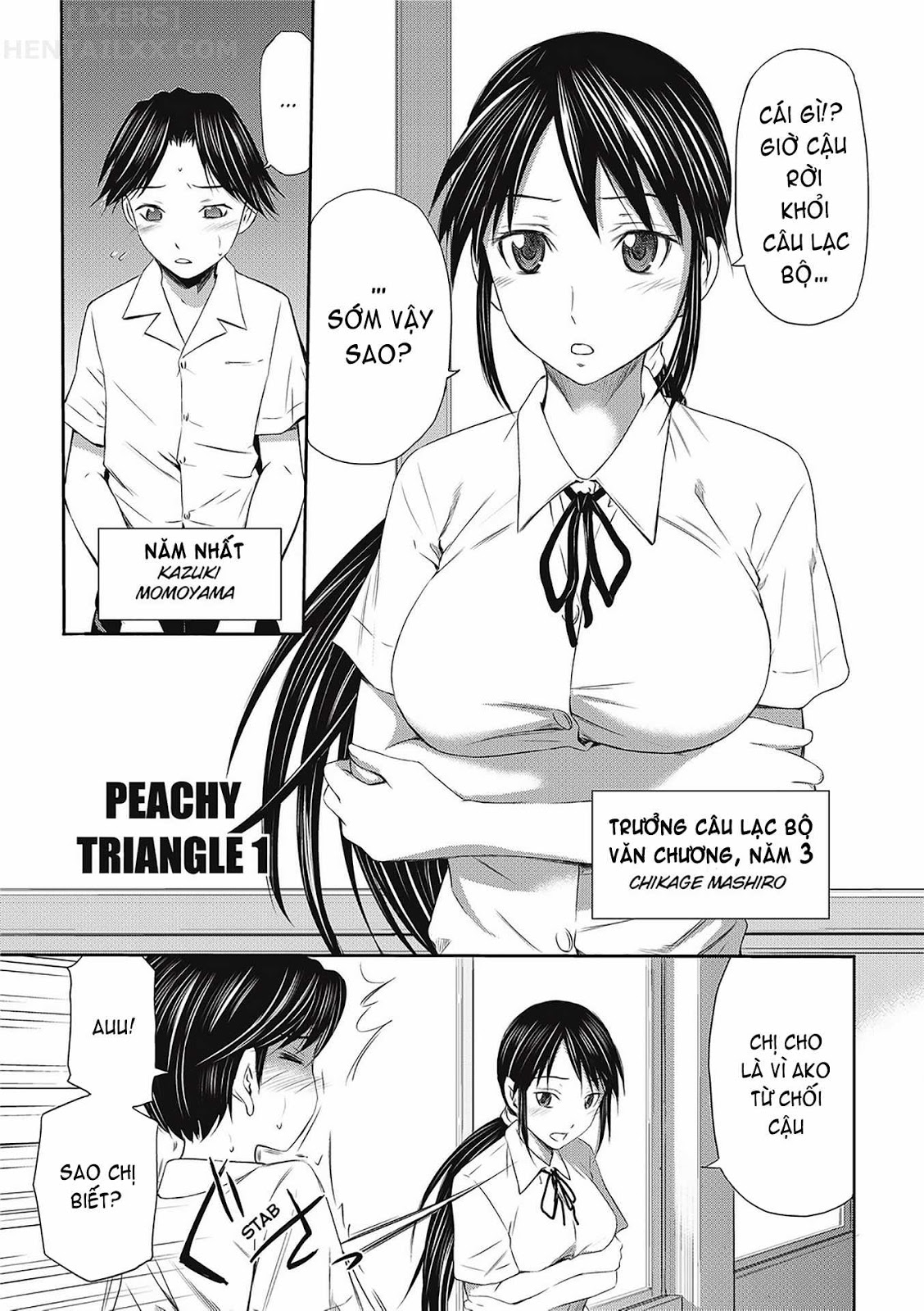 Đọc truyện hentai Peachy Triangle Chap 1