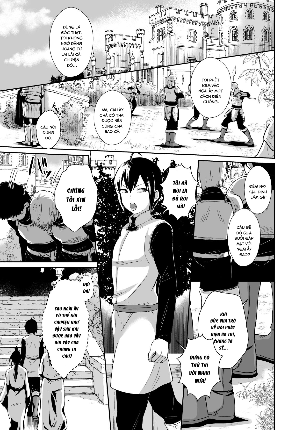 Đọc truyện hentai Kawaisou na Ouji-sama wa Warui Mahou de Oshiro no Mesu Benki ni Sarete Shimaimashita Chap 2