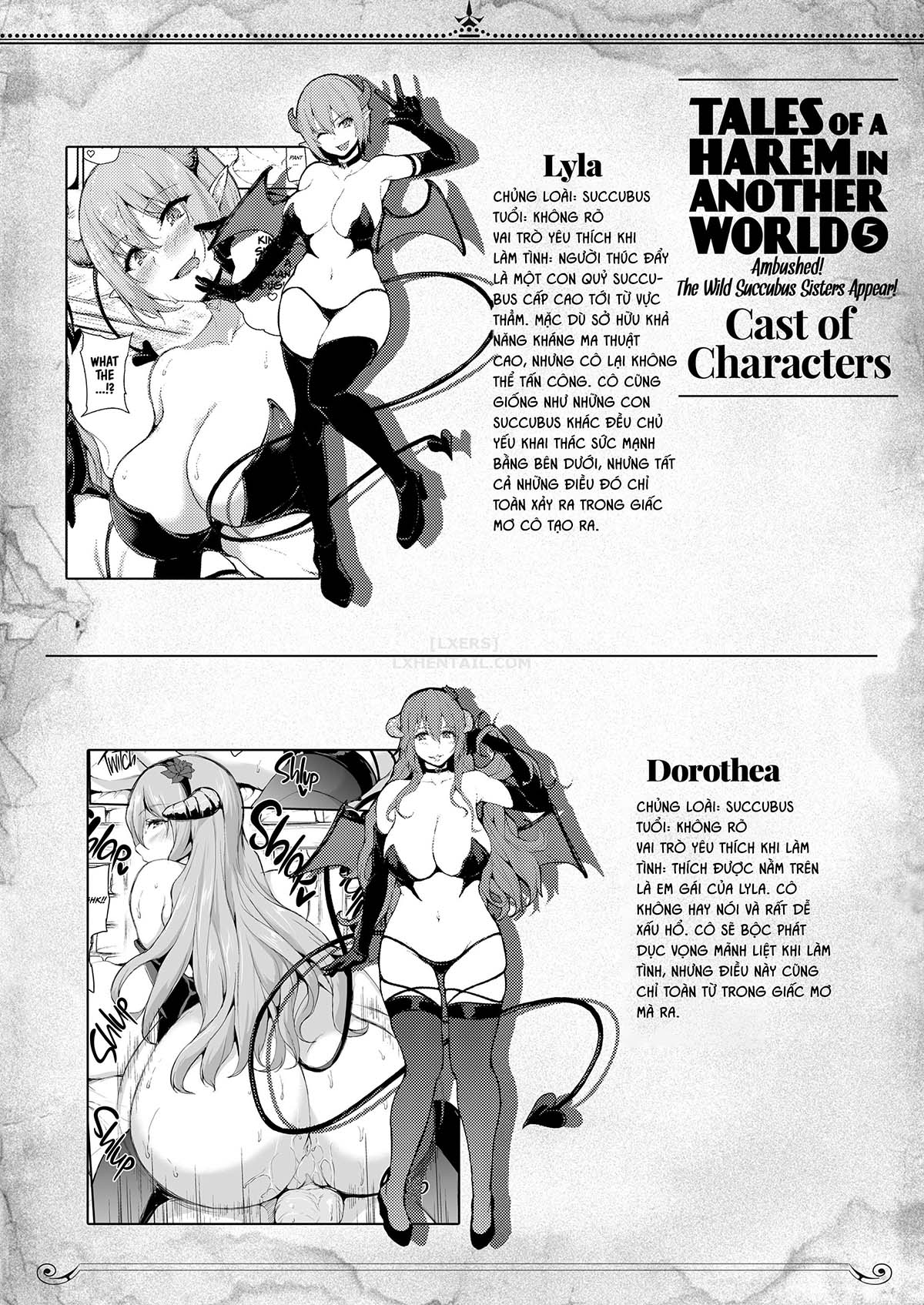 Đọc truyện hentai Tales of a Harem in Another World - Chap 5 - Ambushed! The Wild Succubus Sisters Appear!