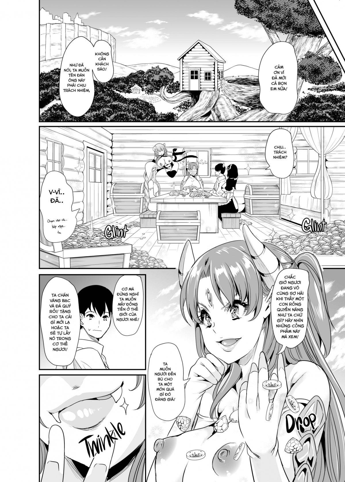 Đọc truyện hentai Dàn Harem tại dị giới Chap 2(A)
