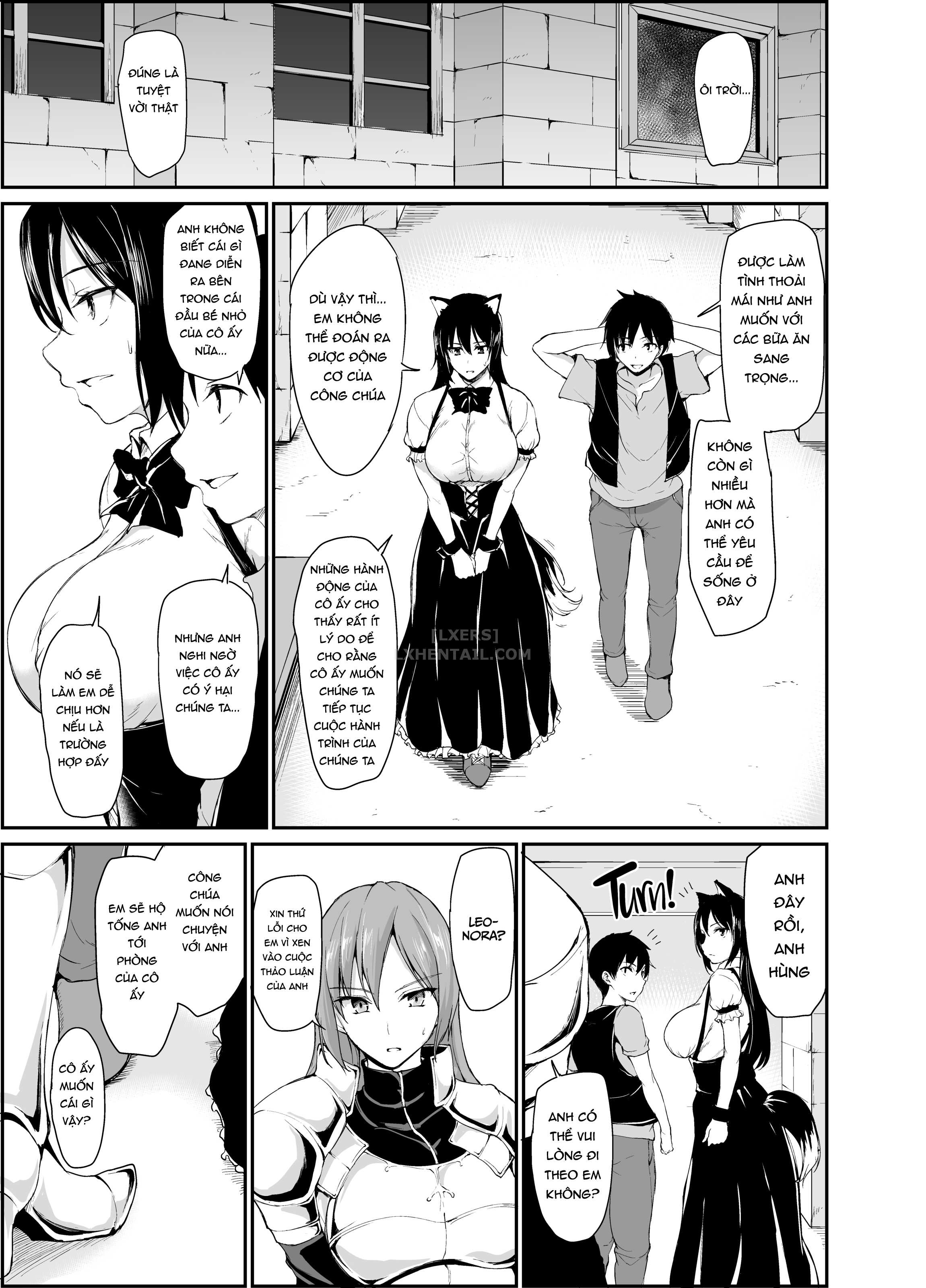 Đọc truyện hentai Tales of a Harem in Another World - Chap 4 - Opulence and Beauty!? Orgy in the Queens Chamber!