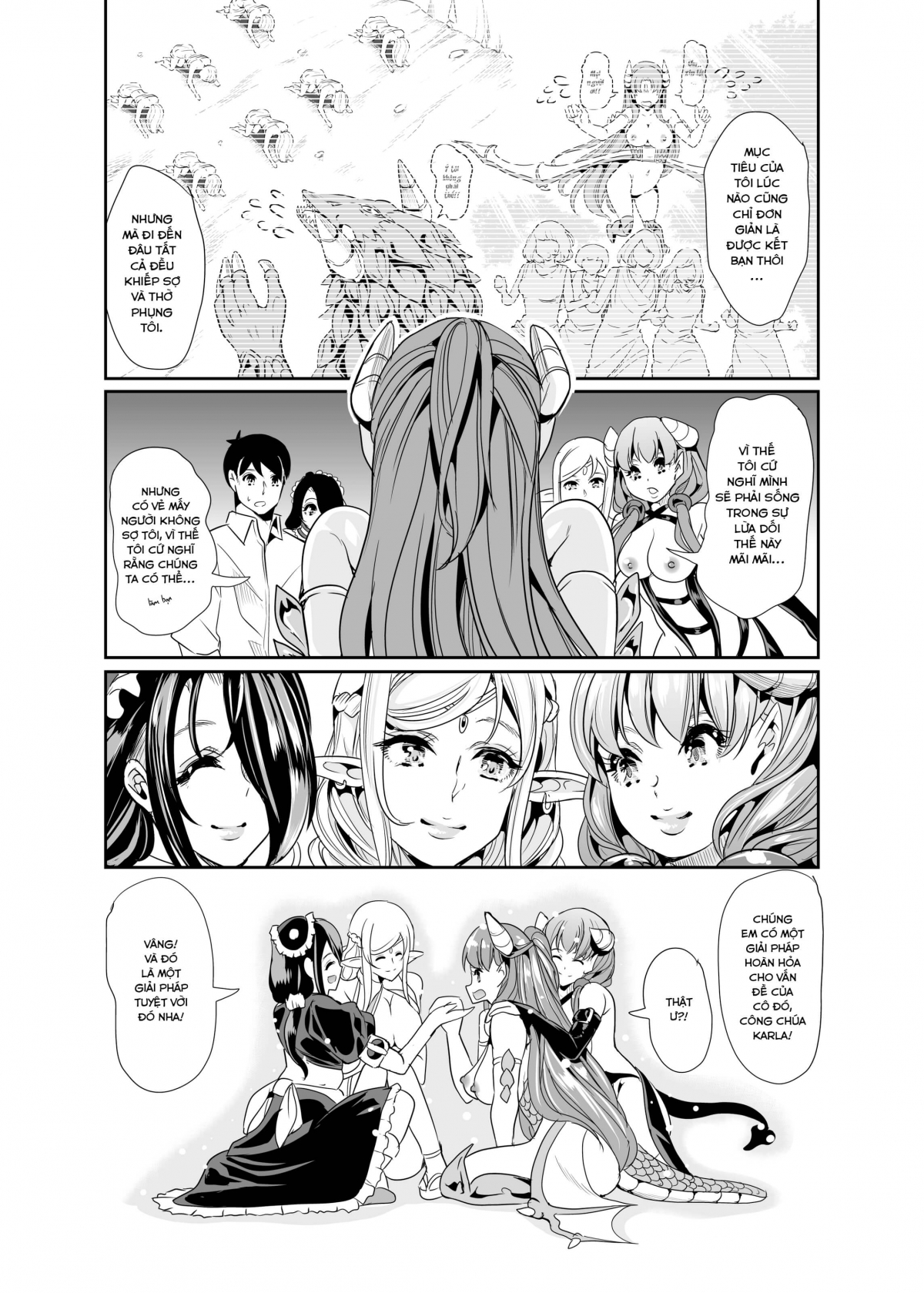 Đọc truyện hentai Dàn Harem tại dị giới Chap 2(A)