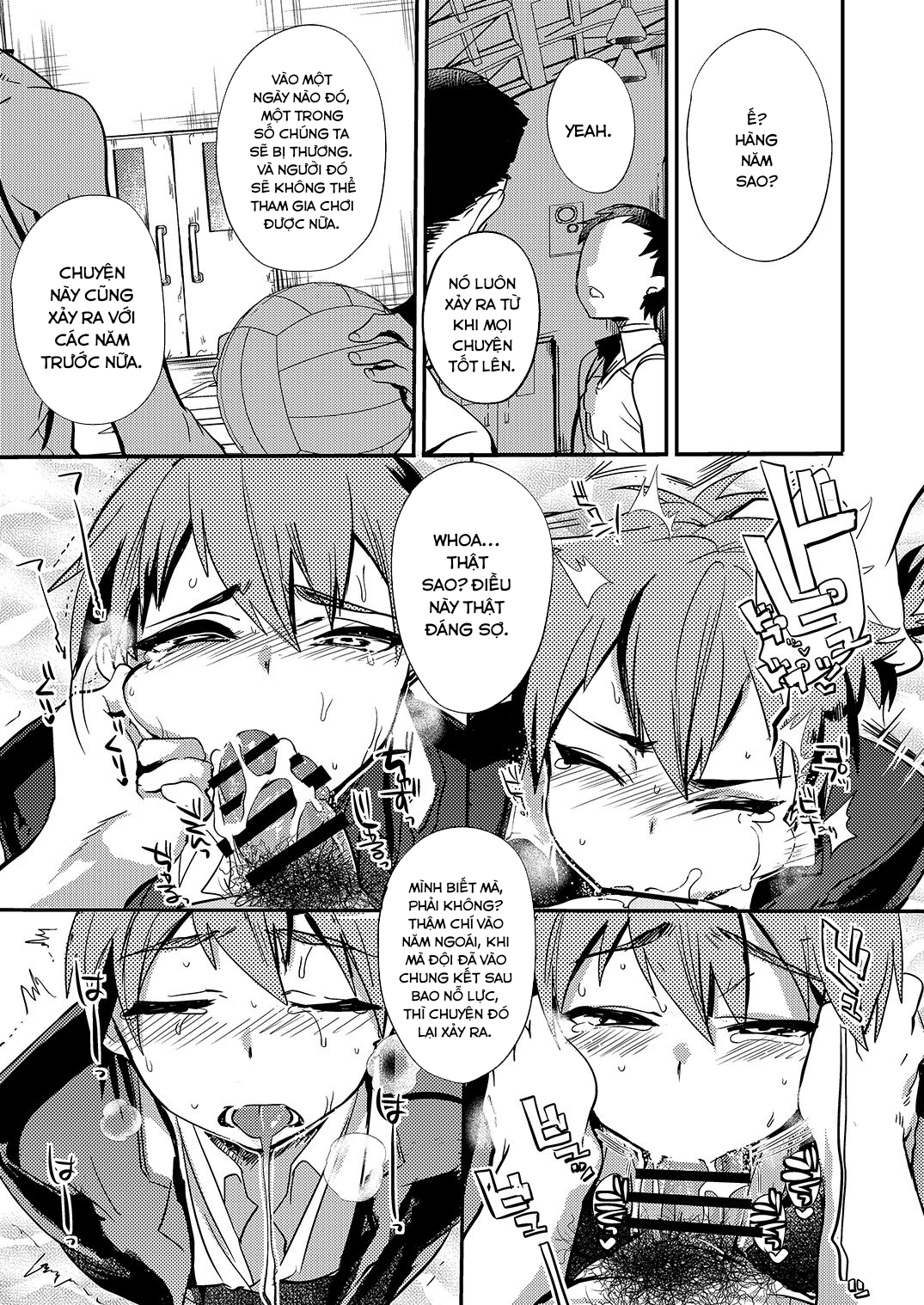 Đọc truyện hentai Nakimushi Buchou Make nai de - Oneshot