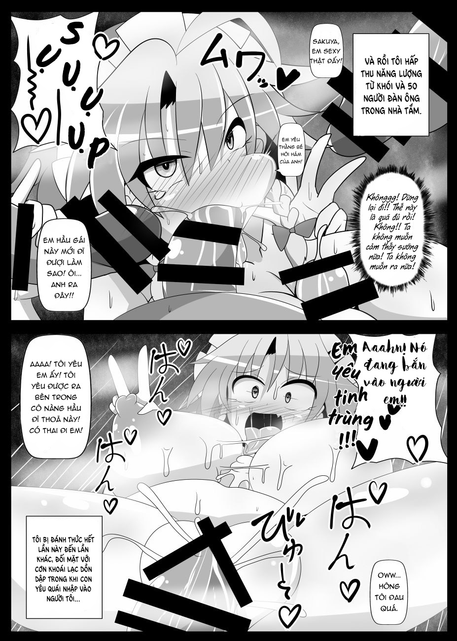 Đọc truyện hentai Sakuya Trip (Touhou Project) - Oneshot
