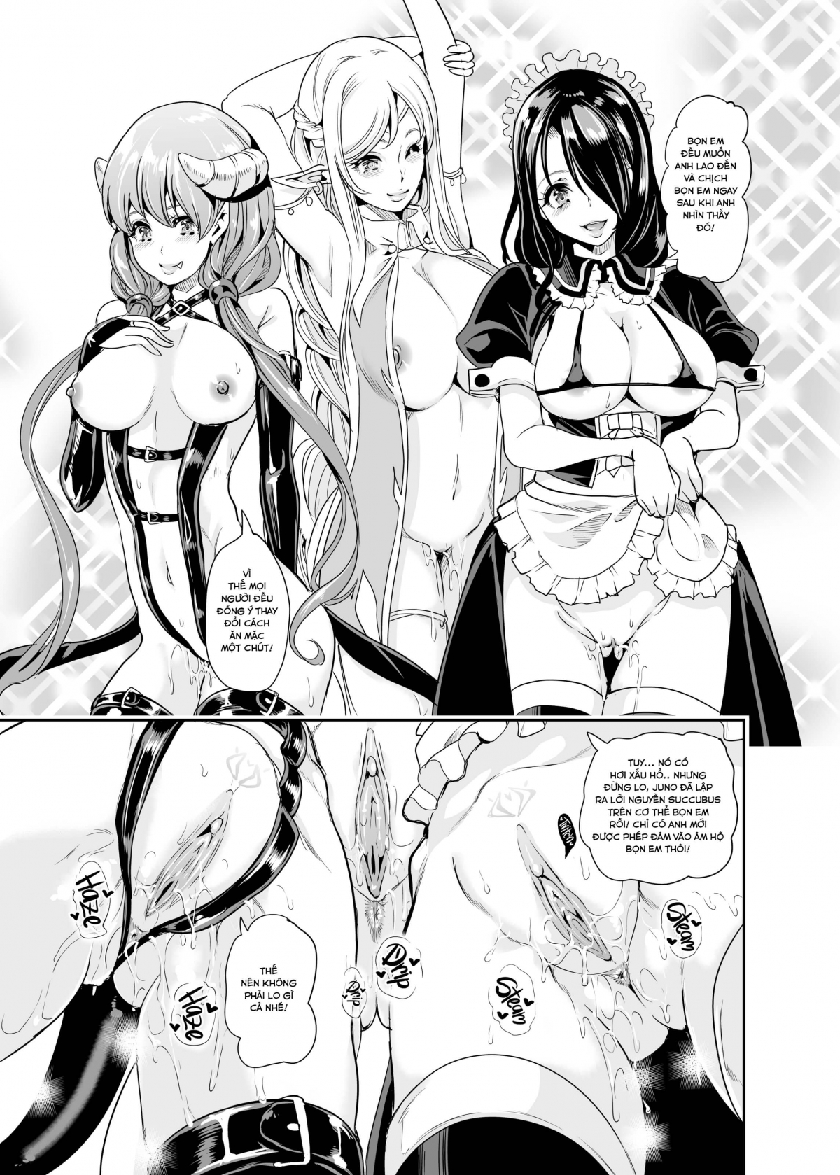 Đọc truyện hentai Dàn Harem tại dị giới Chap 2(A)