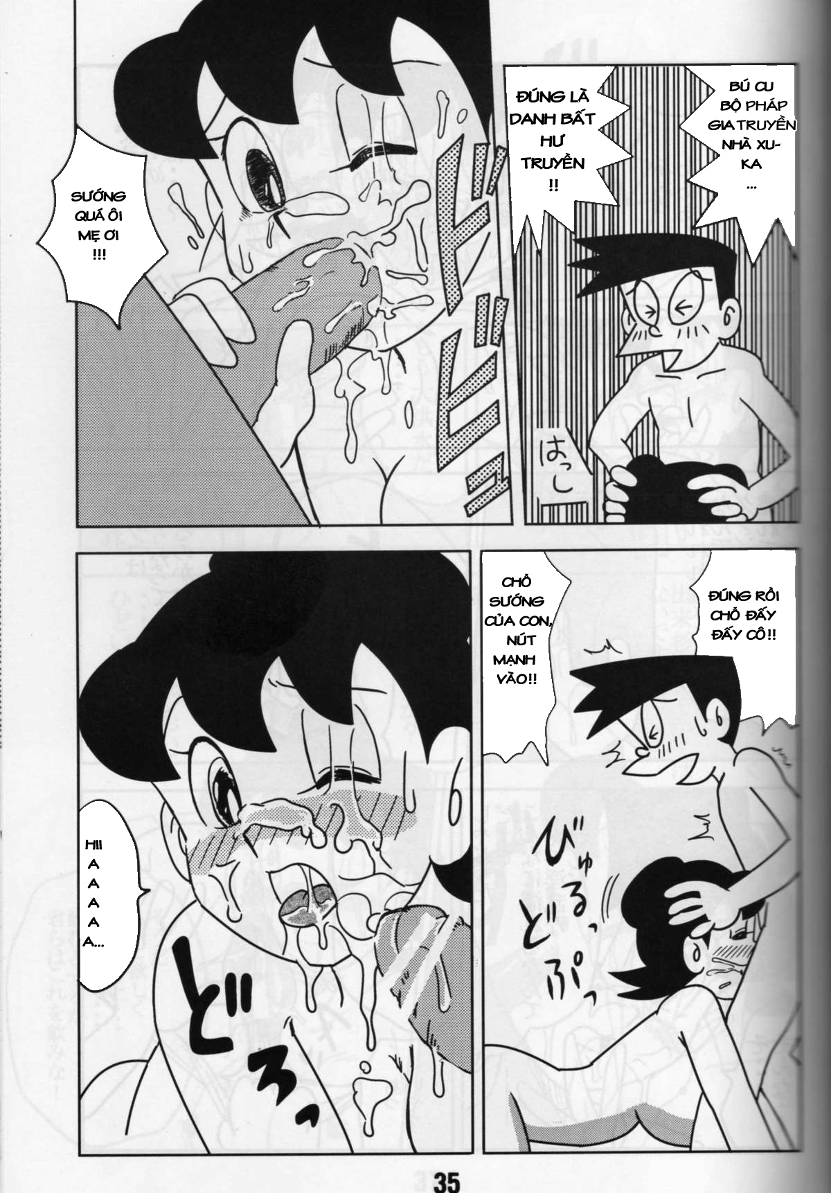 Đọc truyện hentai Thánh Nôbita - Tập 13.2 - Gạ Tình Mẹ Xuka phần 2