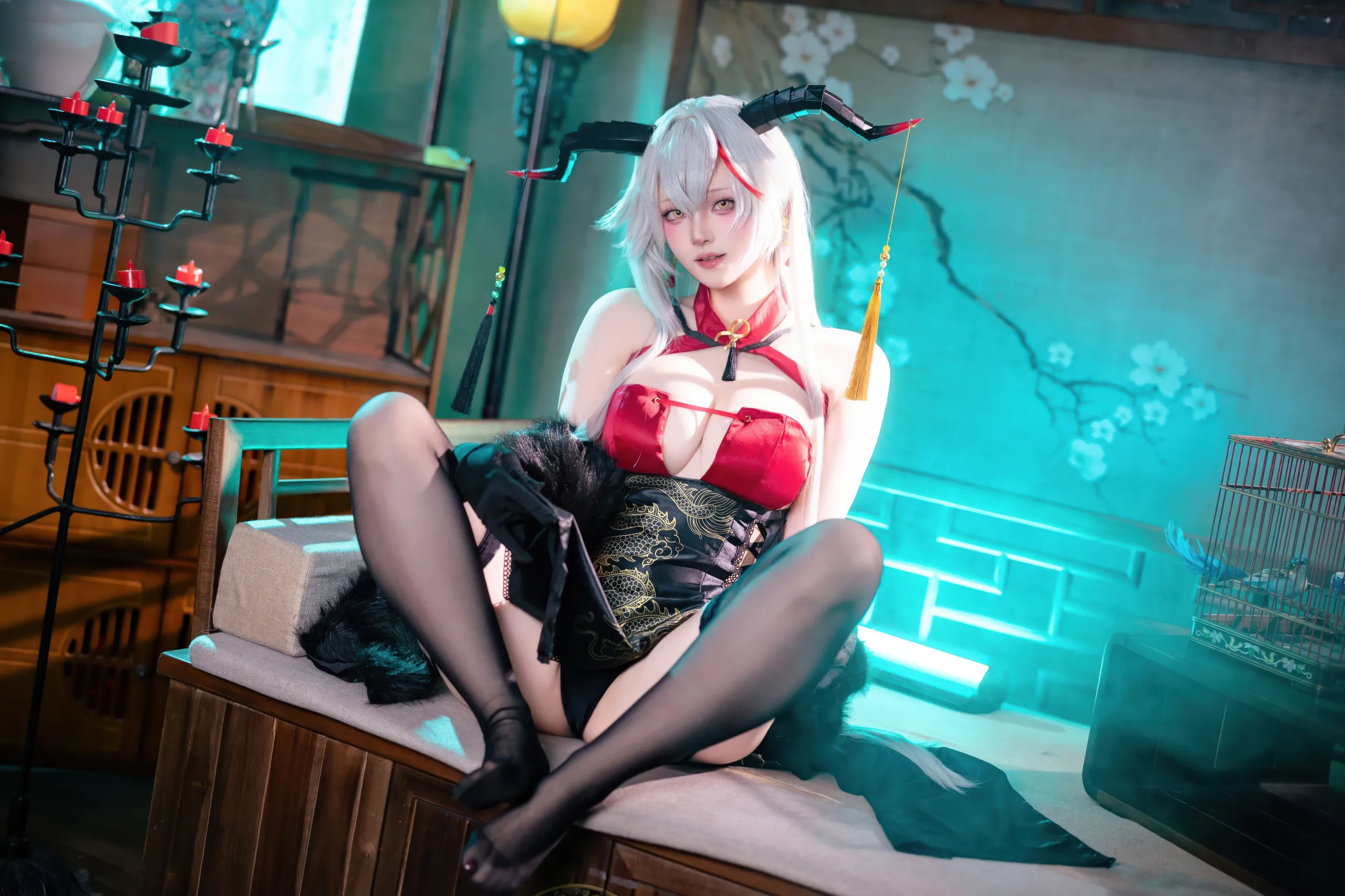 Đọc truyện hentai Tuyển tập Albums siêu phẩm Cosplay - Chap 1125 - Yukako - Azur Lane Aegir Cheongsam