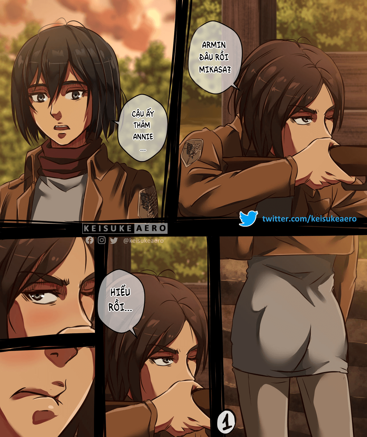 Đọc truyện hentai Tuyển Tập Eren Yeager - Chap 1. Eren x Mikasa