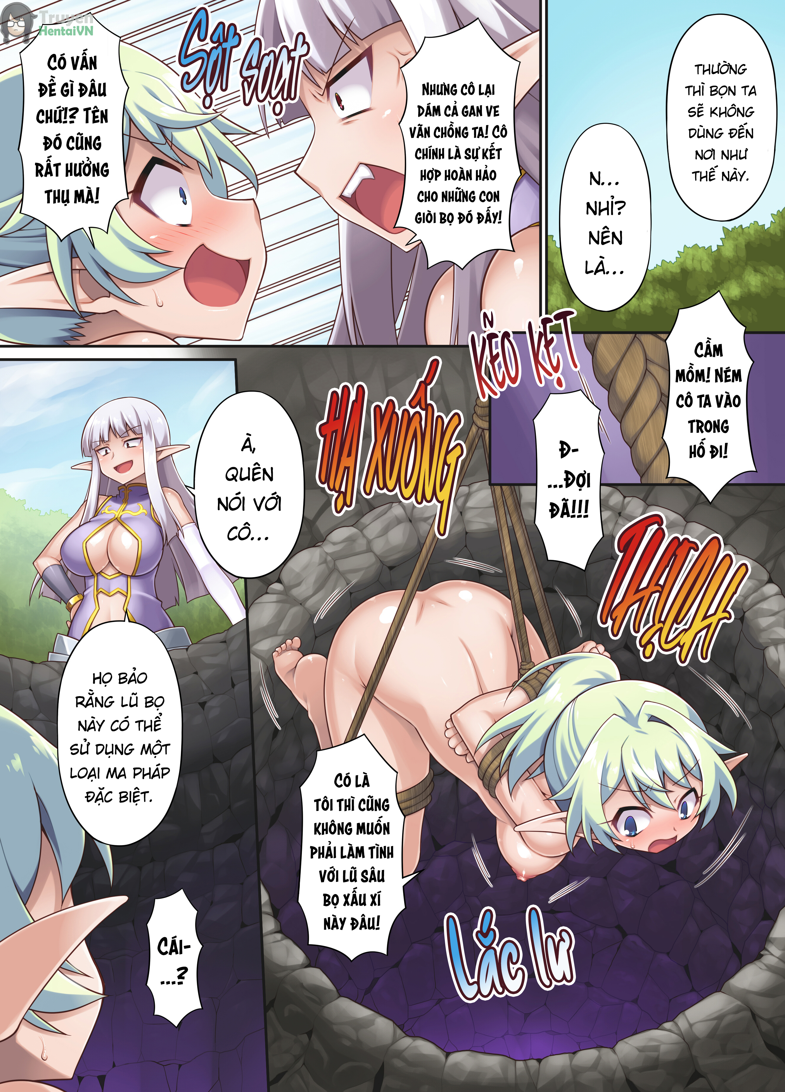Đọc truyện hentai Nasty Bitch's Reincarnation in Another World Elf ~The Case of Dropping into Tentacle Hell After Reincarnation~ - Oneshot