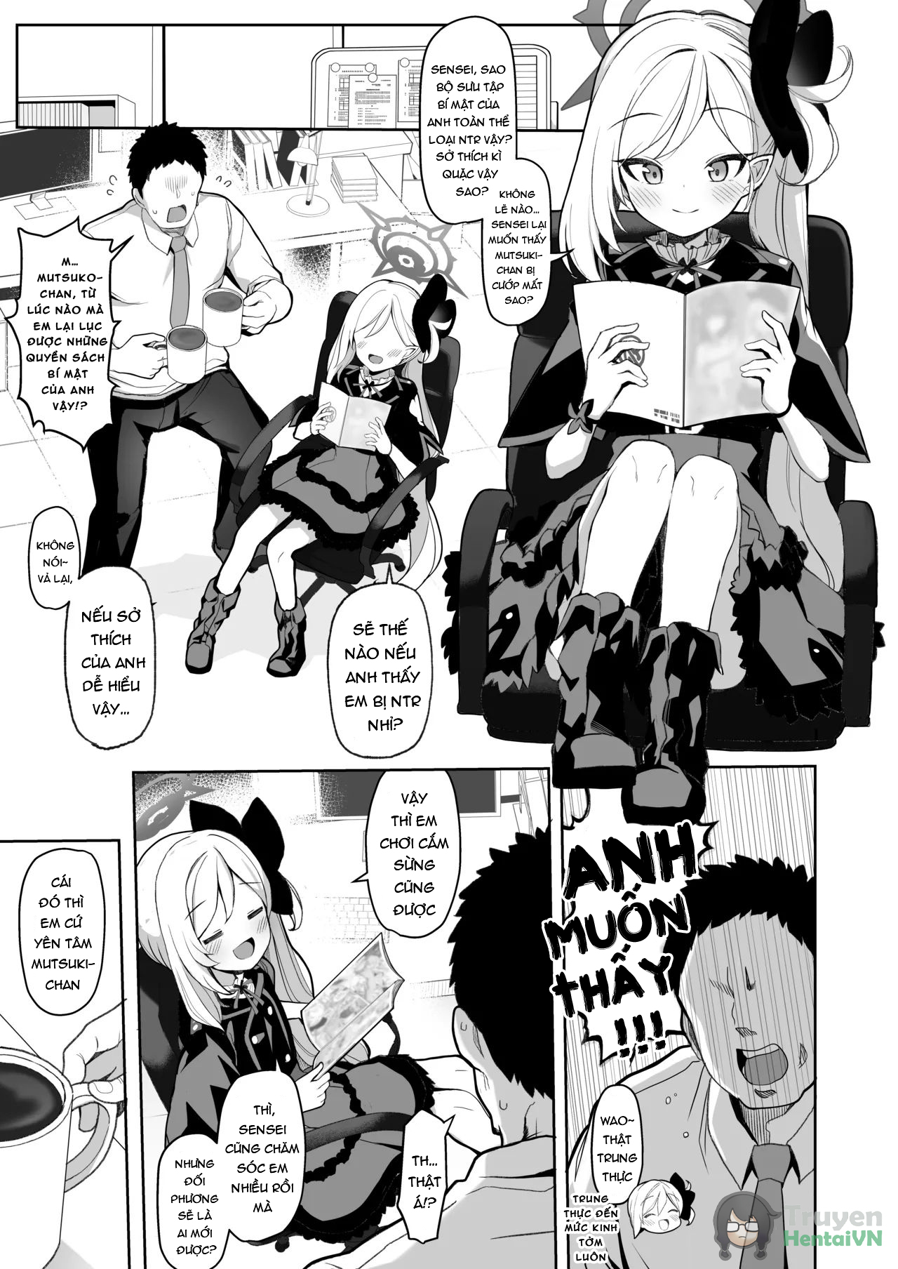 Đọc truyện hentai Netorase Archive (Blue Archive) - Oneshot