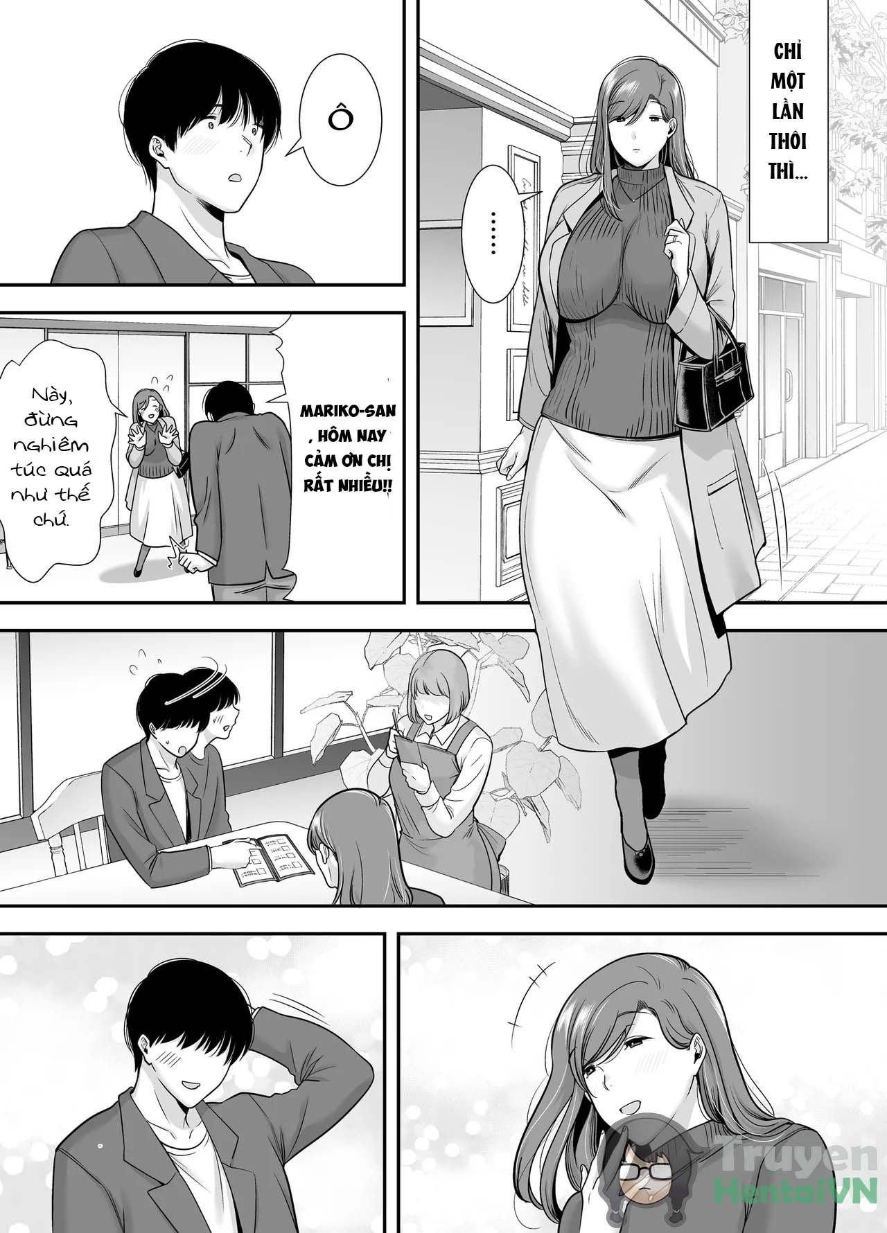 Đọc truyện hentai Mariko và tôi ~ Ngoại tình với một người phụ nữ đã có chồng ở công việc bán thời gian~ Oneshot