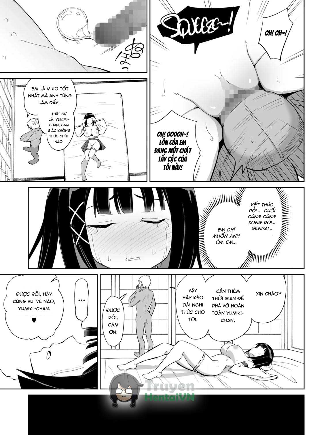 Đọc truyện hentai Kanojo wa Miko toshite Netorare Nakadashi Sareta - Oneshot