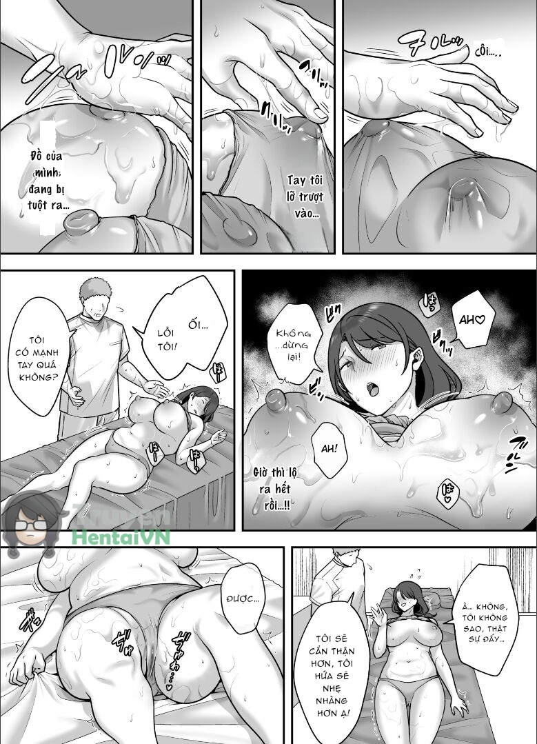 Đọc truyện hentai Less na Hitozuma ga Akutoku Massage ni Hamaru Riyuu Oneshot
