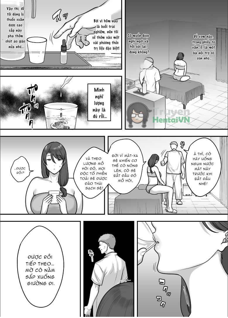 Đọc truyện hentai Less na Hitozuma ga Akutoku Massage ni Hamaru Riyuu Oneshot