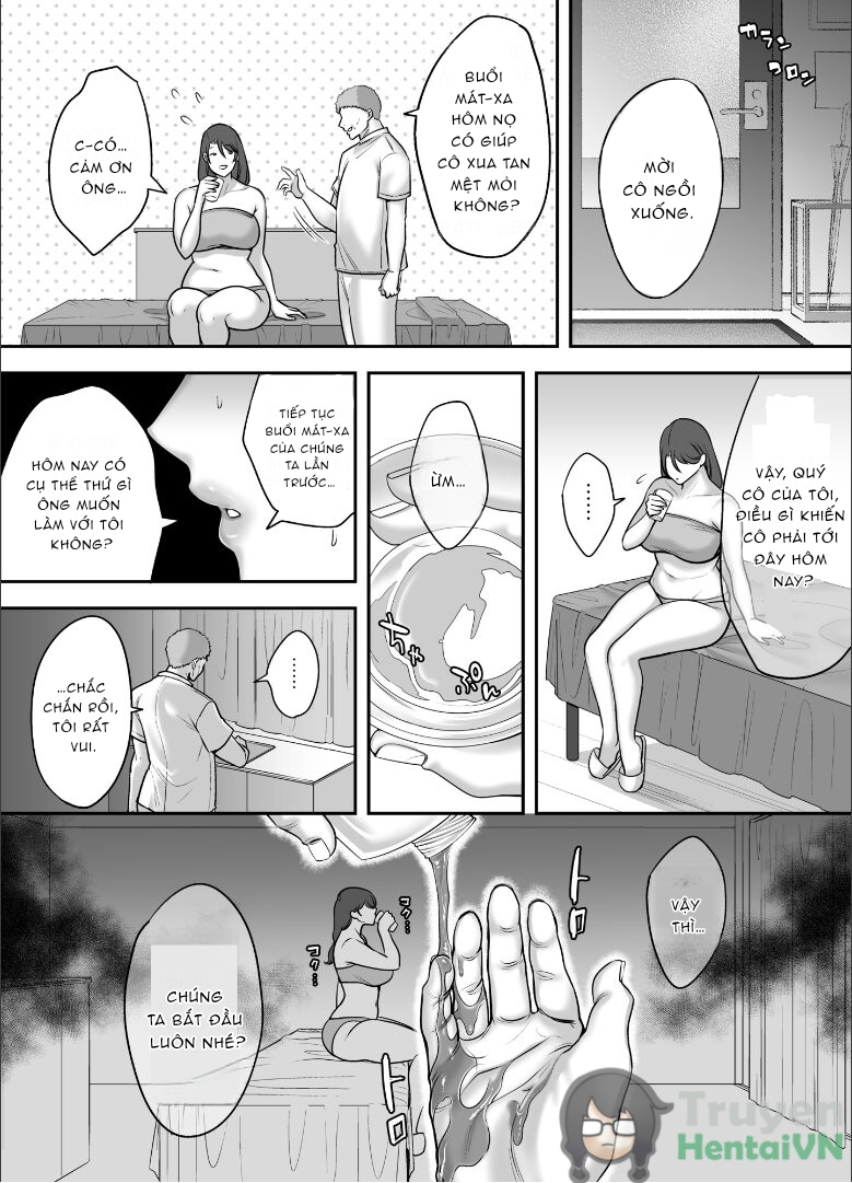 Đọc truyện hentai Less na Hitozuma ga Akutoku Massage ni Hamaru Riyuu Oneshot