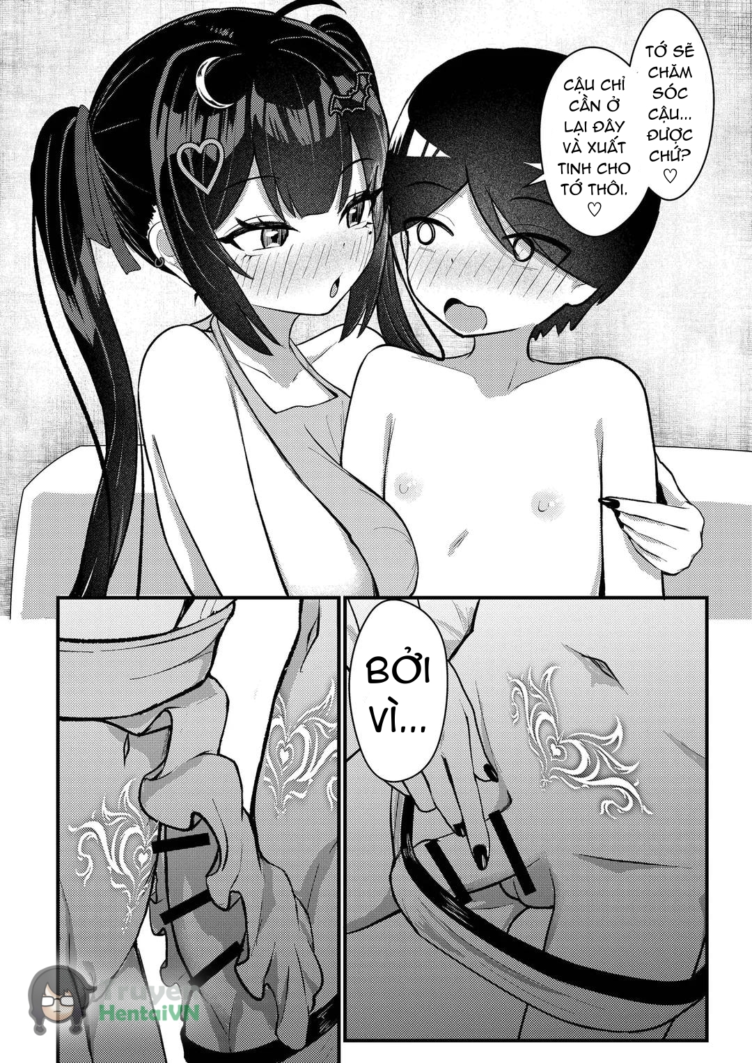 Đọc truyện hentai Hinekure Doutei ga Off-kai Ittara Succubus ni Ochinchin Propose Shichatta Hanashi - Oneshot
