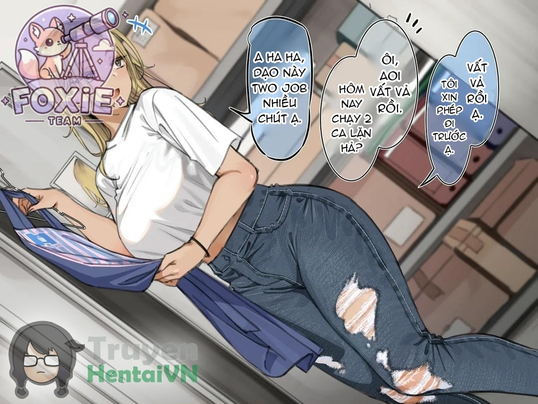 Đọc truyện hentai Saimin Conveni Oppub de Double Work Shiteru Yanmama o Shien shite Ageyou Oneshot