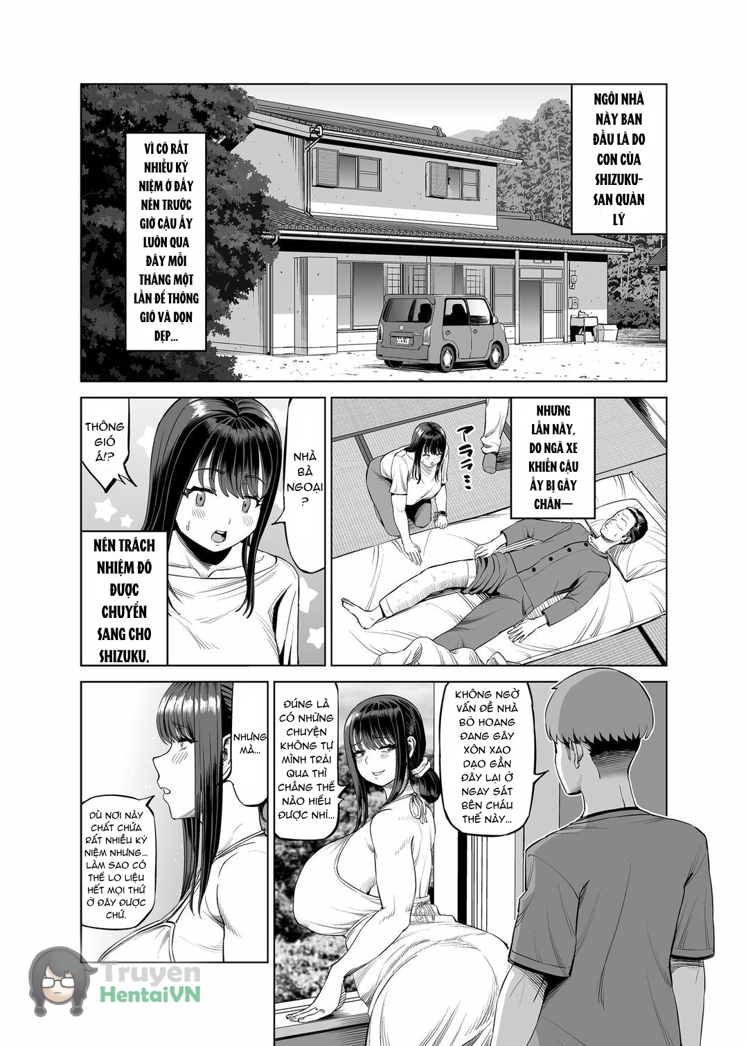 Đọc truyện hentai Tomodachi no Okaa-san ni Sasowarete... Inaka ni Kichaimashita! - Oneshot