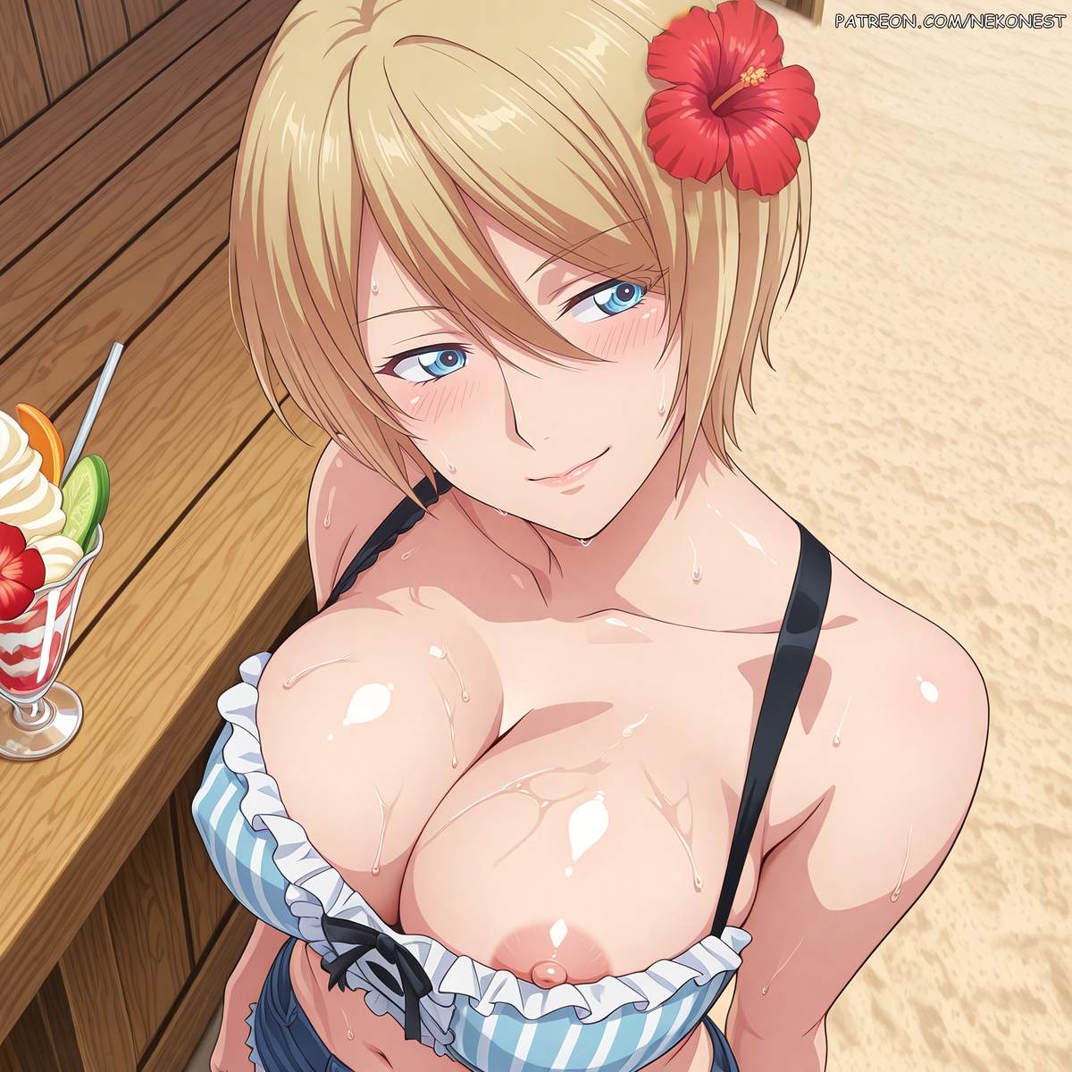 Đọc truyện hentai Tuyển tập Albums Art hentai - Chap 553 - Akane Hououji | Beach